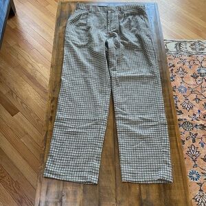 H&M plaid trousers